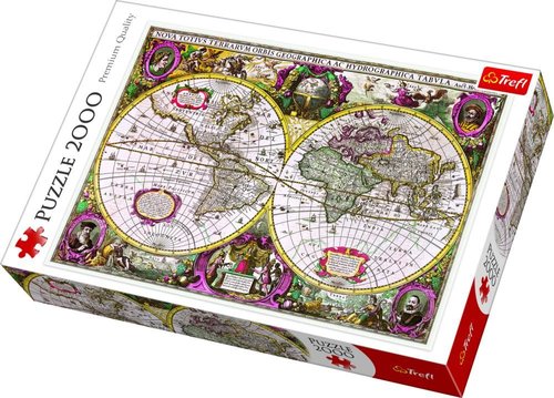 Trefl Puzzle Map Of The Entire Earth 2000 Parça 1630