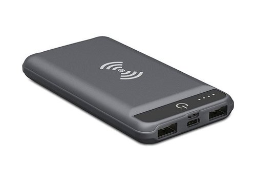 S-Link Swapp IP-G8W 8000mAh Kablosuz Powerbank UV Gri Taşınabilir Pil Şarj Cihazı