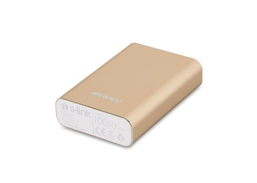 S-Link Swapp IPG15 10050 mAh LG Bataryalı 2x USB 2.1A Altın Taşınabilir Şarj Cihazı