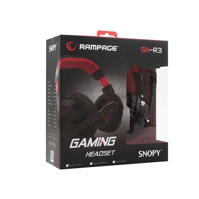 Rampage SN-R3 Oyuncu Mikrofonlu Kulaklık   Siyah