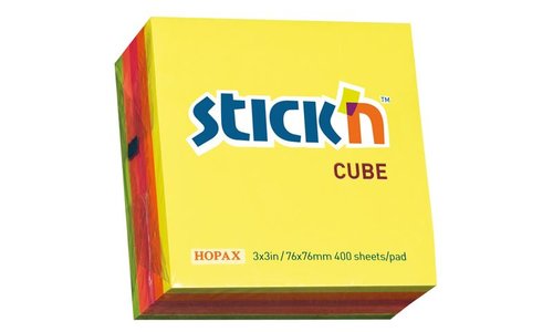 Hopax Not Kağıt Stickn Neon 5 Renk Küp 400 Yaprak