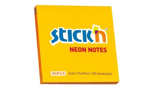 Hopax Not Kağıt Stickn Neon Turuncu 100 Yaprak