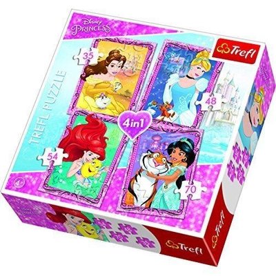 Trefl Puzzle 4in1 Disney Princesss With Friends 34256