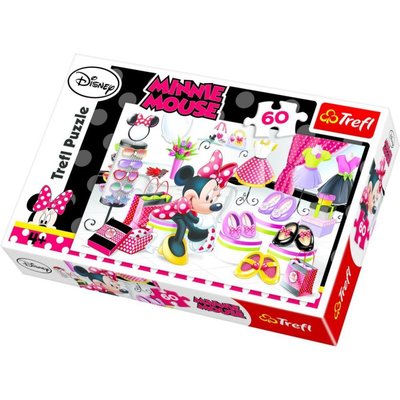 Trefl Puzzle 60 Disney Minnie Crazy Shopping 17225