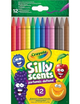 Crayola Silly Scents Çevrilebilen Kuru Boya Kalemi 12'Li