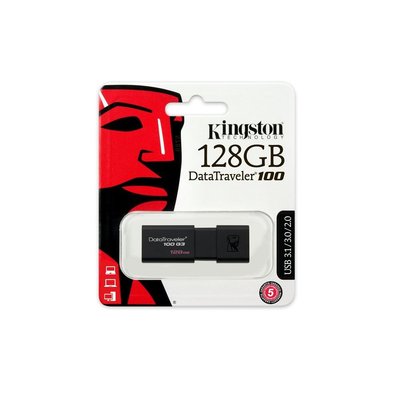 Kingston DataTraveler 100 G3 - 128GB 3.0 Usb Bellek DT100G3/128GB