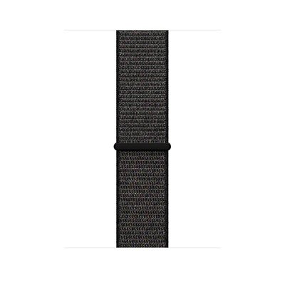 Apple Watch 42mm Spor Loop Kordon Siyah Kayış-L