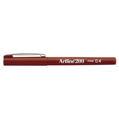 Artline 200 0.4 mm Kahverengi Fineliner Kalem