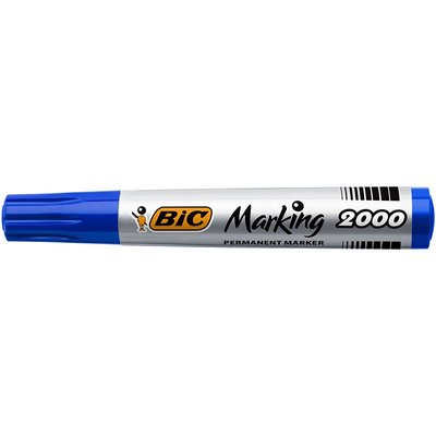 Bic 2000 Permanent Yuvarlak Uç Mavi Markör Kalem Bic 2000 Permanent Yuvarlak Uç Mavi Markör Kalem