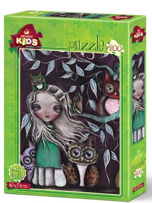 Art Kids-Puz.200 Baykuş Ailesi 34x48cm 4538