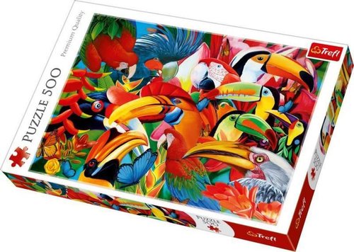 Trefl 37328 Colourful Birds 48x34 cm 500 Parça Puzzle