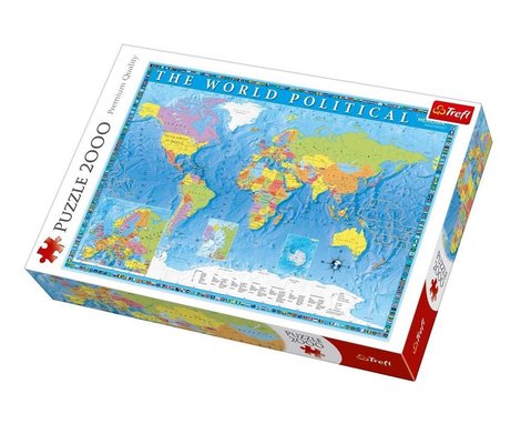 Trefl Puzzle 2000 Political Map of the World 96x68 (27099)