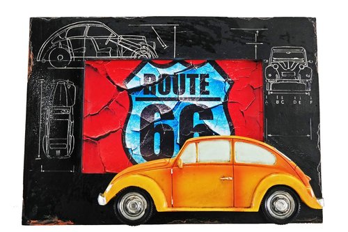 Giftpoint-Vintage Araba Çerçeve 6x4'' GP-1848