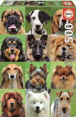 Educa 17963 Dogs Collage 500 Parça Puzzle