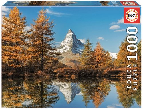 Educa 17973 Matterhorn Mountain In Autumn Puzzle 1000 Parça Puzzle ZN9615