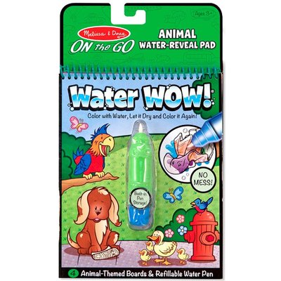 Melissa & Doug Hayvanlar Water Wow! Su ile Boyama Kitabı