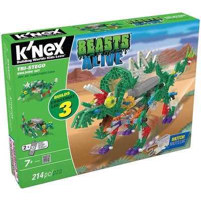 KNex Tri-Stego Yapım Seti (Motorlu) Beasts Alive Knex 34484