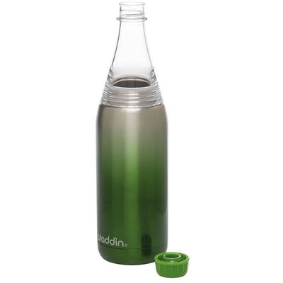 Alad-Fresco Twist&Go Bottle  - Paslanmaz Çelik Vacuum İzolasyonlu Su Şişesi 0.6L Yeşil