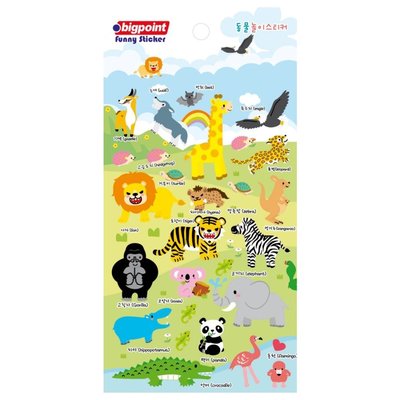 Bigpoint 850 Sticker Karısık Sevımlı Hayvanlar