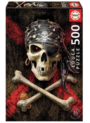 Educa 17964 Pirate Skull 500 Parça Puzzle FQ7152