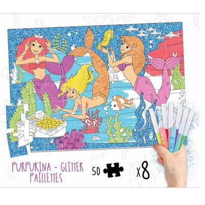 Educa Mermaids Colouring 50 Parça Puzzle