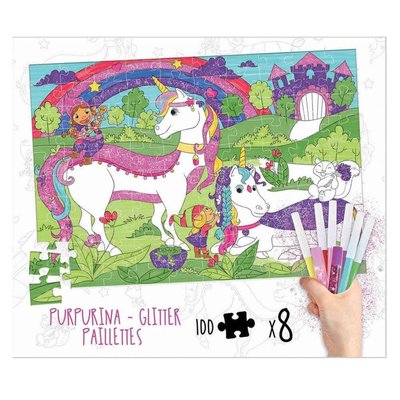 Educa100 Dinosaurs Colouring Puzzle