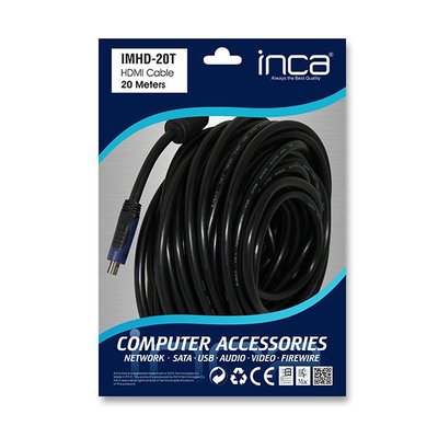 Inca 20 m 4K 1.4 V 3D Altın Uçlu HDMI Kablo