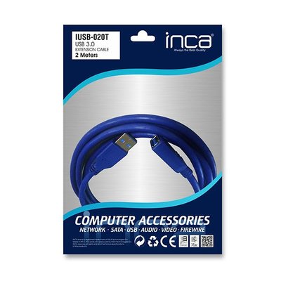 Inca USB To USB 3.0 2 m Uzatma Kablosu