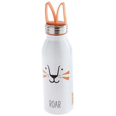 Aladdin-Zoo Water Bottle Stainless Steel Vacuum Insulated 0.43L Lion