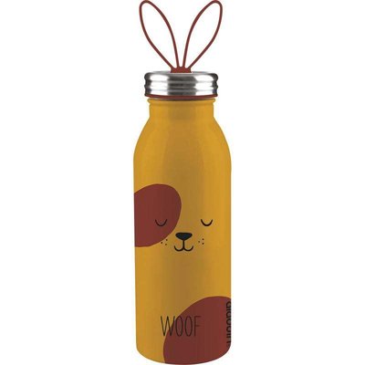 Aladdin Zoo Water Bottle Stainless Steel Vacuum Insulated 0.43 L Dog Matara
