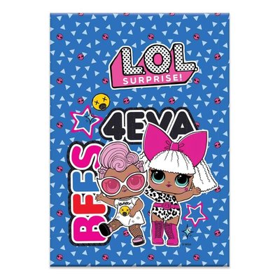 L.O.L. A4 40 Yaprak Çizgili Cam Kırıklı Hologram Kapaklı Defteri