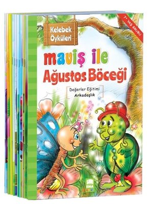 Kelebek Öyküleri-Maviş ile Ağustos Böceği-1. ve 2.Sınıflar için-10 Kitap Takım
