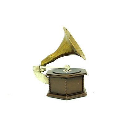 Mnk Dekoratif Metal Gramofon