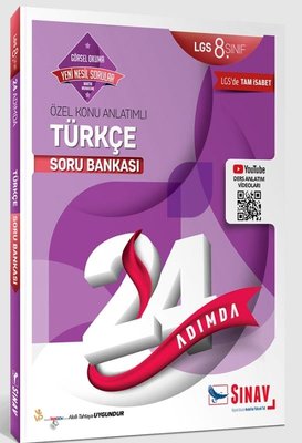 Sınav 8.Sınıf 24 Adımda Türkçe Soru Bankası