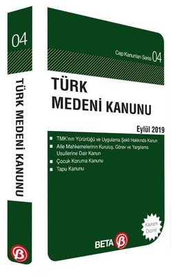 Türk Medeni Kanunu-Eylül 2019