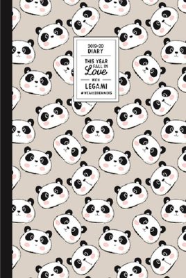 Legami Orta Günlük 16 Ay 2019-2020 Panda Ajanda