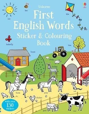 First English Words Sticker and Colouring Book (Sticker and Colouring Books)