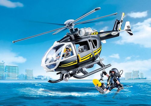 Playmobil 9363 City SWAT Helicopter Set