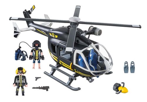 Playmobil 9363 City SWAT Helicopter Set