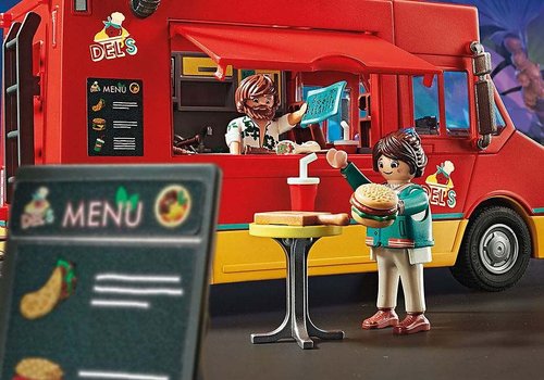 Playmobil 70075 Movie Del's Food Truck Set