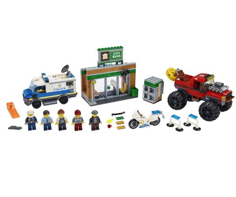 Lego City 60245 Polis Canavar Kamyon Soygunu Yapım Seti
