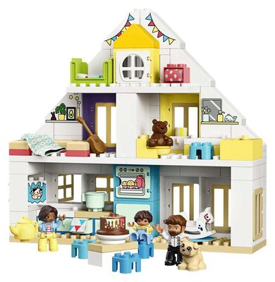 LEGO Duplo 10929 Kasaba Modüler Oyun Evi - Okul Öncesi Çocuk için Öğretici Oyuncak Yapım Seti