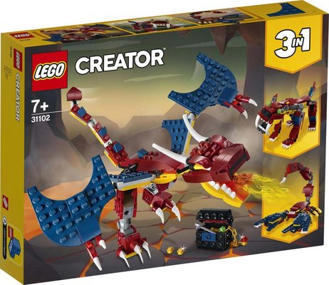 Lego Creator 3ü 1 Arada Ateş Ejderhası 31102