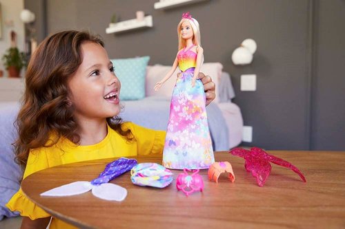 Barbie Dreamtopia Dönüşen Prenses Bebek Oyun Seti GJK40