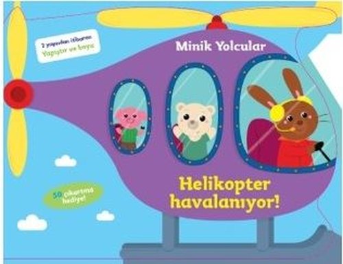 Minik Yolcular-Helikopter Havalanıyor!-2 Yaşından İtibaren Yapıştır ve Boya