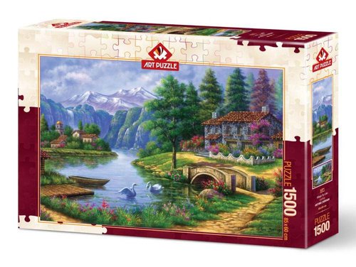 Art Puzzle 5371 Göl Köy 1500 Parça Puzzle