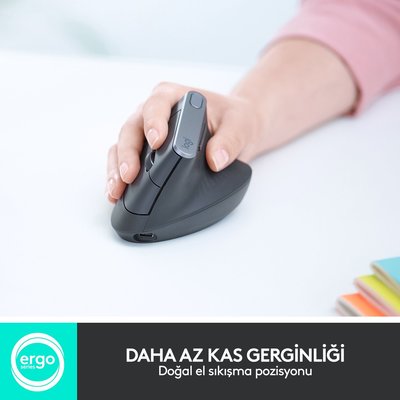 LOGITECH MX VERTICAL MOUSE  SIYAH