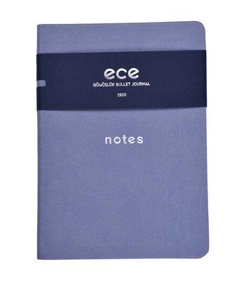 Ece Defter Gümüşlük Noktalı Bullet Journal Açık Gri 13x18 cm.