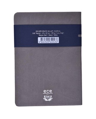 Ece Defter Gümüşlük Noktalı Bullet Journal Gri 13x18 cm.
