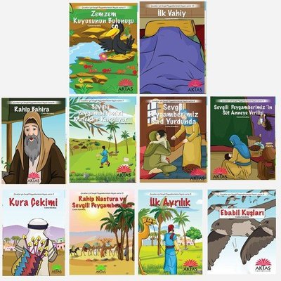 Çocuklar İçin Sevgili Peygamberimizin Hayatı Serisi Seti-10 Kitap Takım